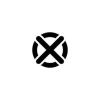 reject icon vector design templates