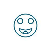 emoji stupid of smile icon vector design template