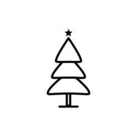 Christmas spruce pine icon vector design template