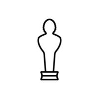 statue icon vector design templates