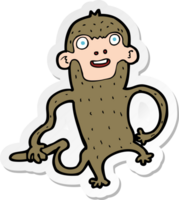 autocollant d'un singe de dessin animé png