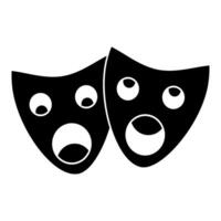 theater mask icon vector design templates