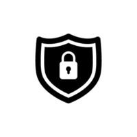 shield and lock Icon Vector Design Template