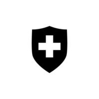 Protection shield Icon Vector Design Template