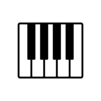 piano teclado icono vector diseño modelo