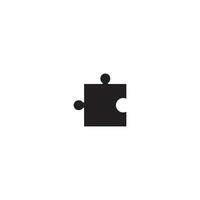 Puzzle icon vector design template