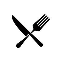 spoon and fork icon vector design template