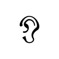 ear icon vector design templates simple