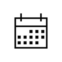 plantilla de diseño de vector de icono de calendario