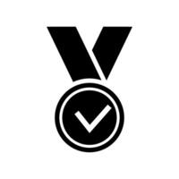 medalla icono vector diseño modelo