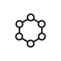 molecule icon vector design template