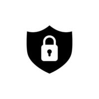 shield and lock Icon Vector Design Template