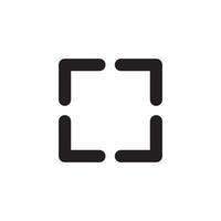 Vintage frame border icon vector design template