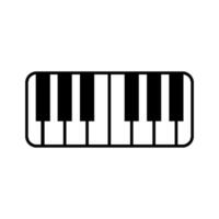 piano keyboard icon vector design template