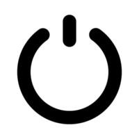 electricity power and button icon vector design template
