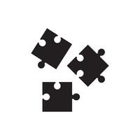 Puzzle icon vector design template