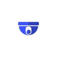 Dome CCTV Security Camera Icon vector design templates