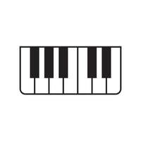 piano teclado icono vector diseño modelo