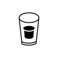 vaso icono vector diseño modelo