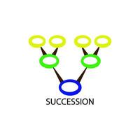 succession icon vector design templates