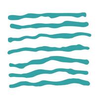 Horizontal Uneven Lines Ink Texture vector