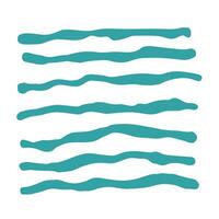 Horizontal Uneven Lines Ink Texture vector