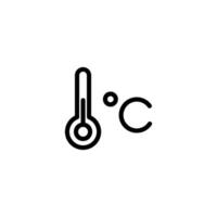 degrees Celsius icon vector design templates white on background