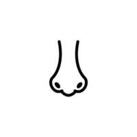 nose icon vector design template simple