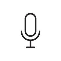 microphone icon vector design template