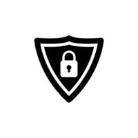 shield and lock Icon Vector Design Template