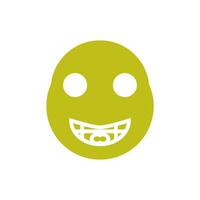 emoji stupid of smile icon vector design template