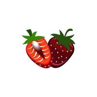 strawberry icon design vector templates