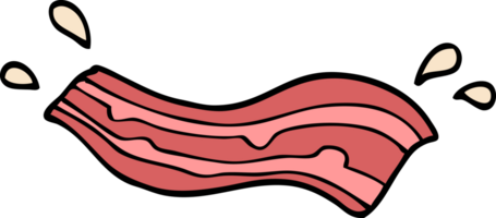 cartoon doodle bacon png