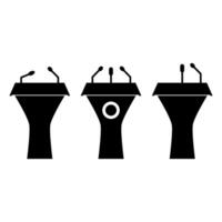 podium icon vector design template