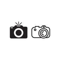 Photo camera icon vector design template