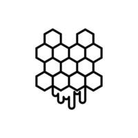 honey comb icon vector design template