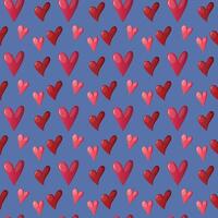 valentine love with blue background pattern vector