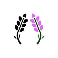 lavanda icono vector diseño plantillas