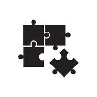 Puzzle icon vector design template