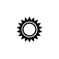 sun icon vector design template