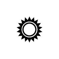 sun icon vector design template