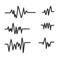 sound wave and speaker icon vector design template