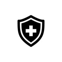 Protection shield Icon Vector Design Template