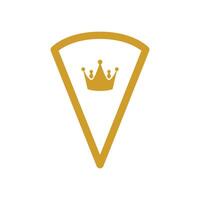 gold shield and king  icon vector design template
