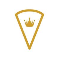 gold shield and king  icon vector design template