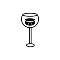 glass icon vector design template