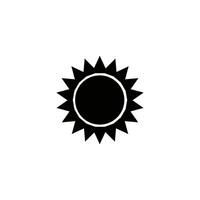 sun icon vector design template