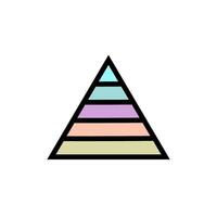 pyramid icon vector design template