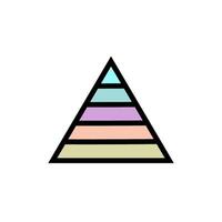 pyramid icon vector design template