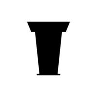 podium icon vector design template